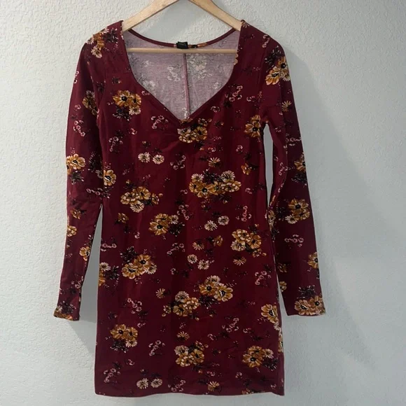 wild fable | Dresses | Wild Fable Floral Long Sleeve Mini Dress | Poshmark
